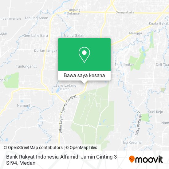 Peta Bank Rakyat Indonesia-Alfamidi Jamin Ginting 3-Sf94