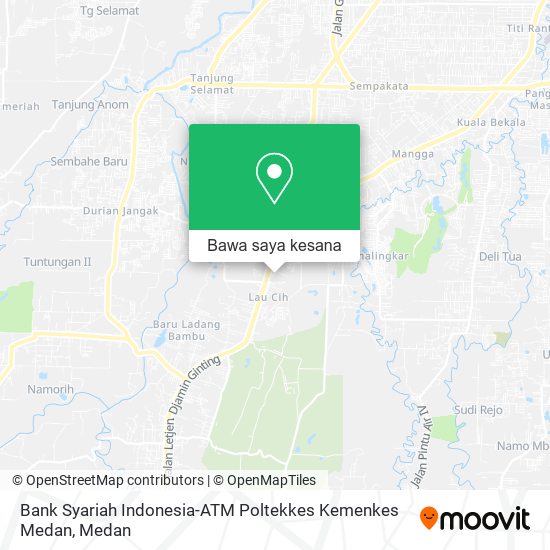 Peta Bank Syariah Indonesia-ATM Poltekkes Kemenkes Medan