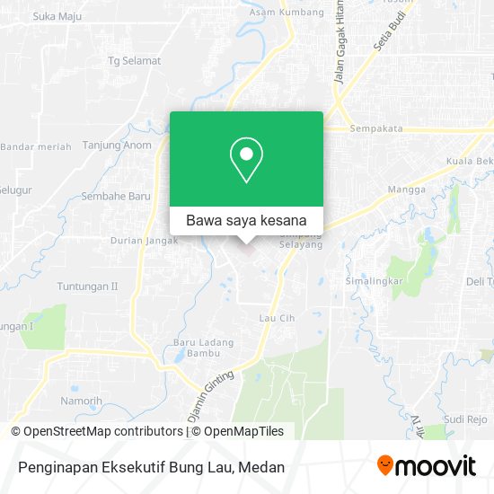 Peta Penginapan Eksekutif Bung Lau