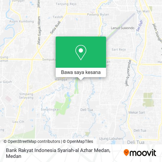 Peta Bank Rakyat Indonesia Syariah-al Azhar Medan