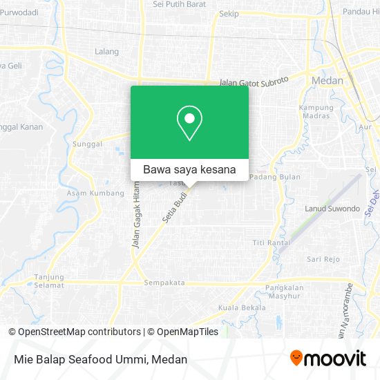 Peta Mie Balap Seafood Ummi
