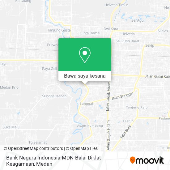 Peta Bank Negara Indonesia-MDN-Balai Diklat Keagamaan