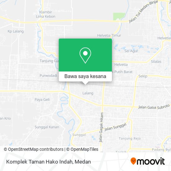 Peta Komplek Taman Hako Indah