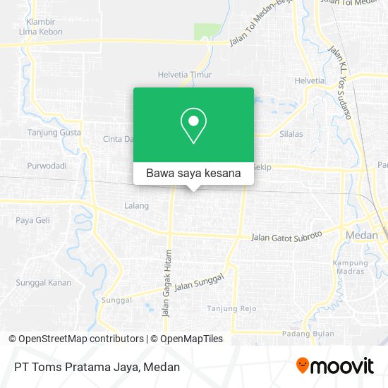 Peta PT Toms Pratama Jaya