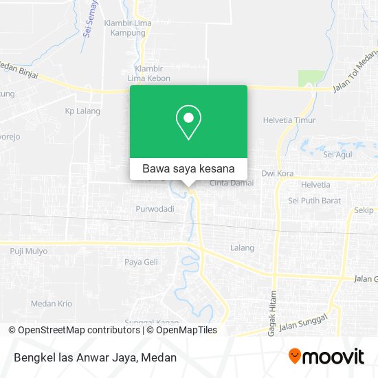 Peta Bengkel las Anwar Jaya