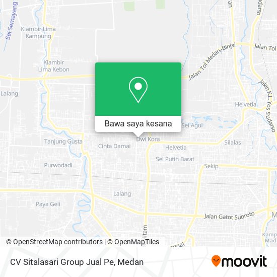 Peta CV Sitalasari Group Jual Pe