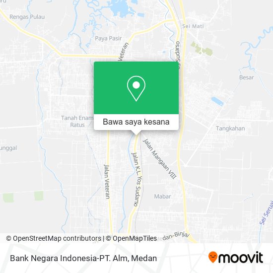 Peta Bank Negara Indonesia-PT. Alm