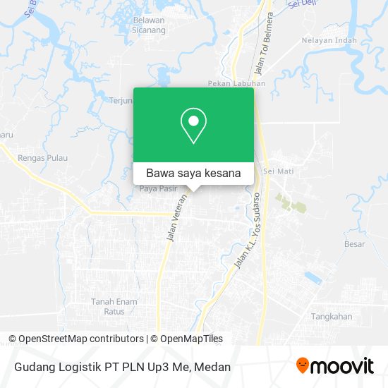 Peta Gudang Logistik PT PLN Up3 Me