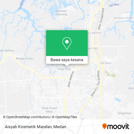 Peta Aisyah Kosmetik Marelan
