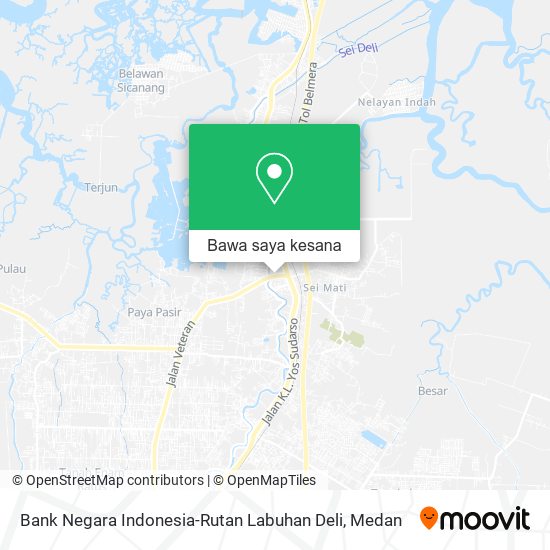 Peta Bank Negara Indonesia-Rutan Labuhan Deli