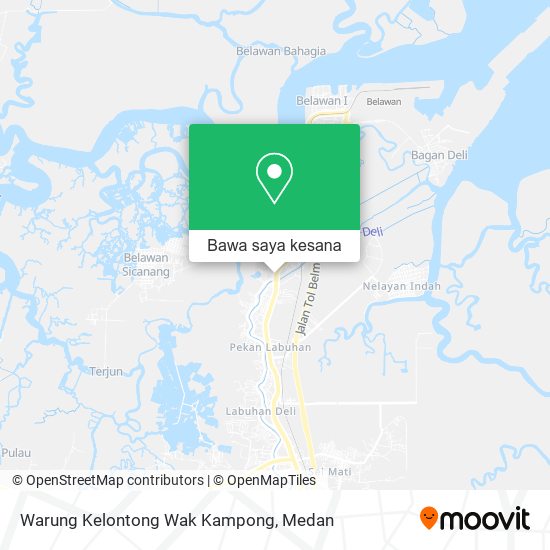 Peta Warung Kelontong Wak Kampong