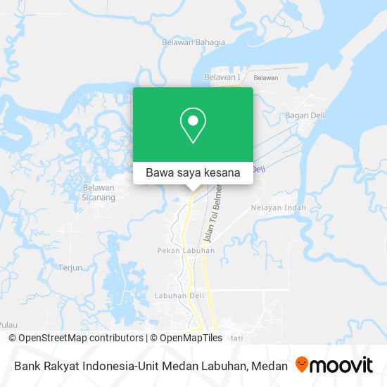 Peta Bank Rakyat Indonesia-Unit Medan Labuhan