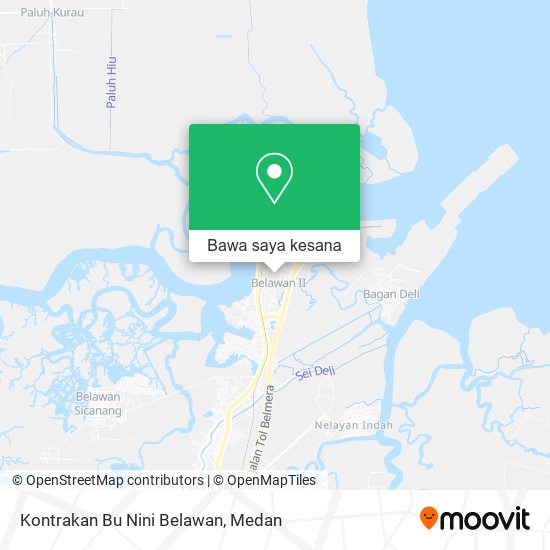 Peta Kontrakan Bu Nini Belawan