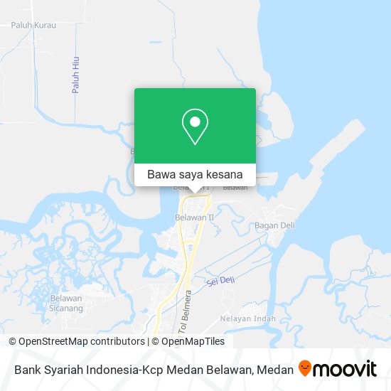 Peta Bank Syariah Indonesia-Kcp Medan Belawan