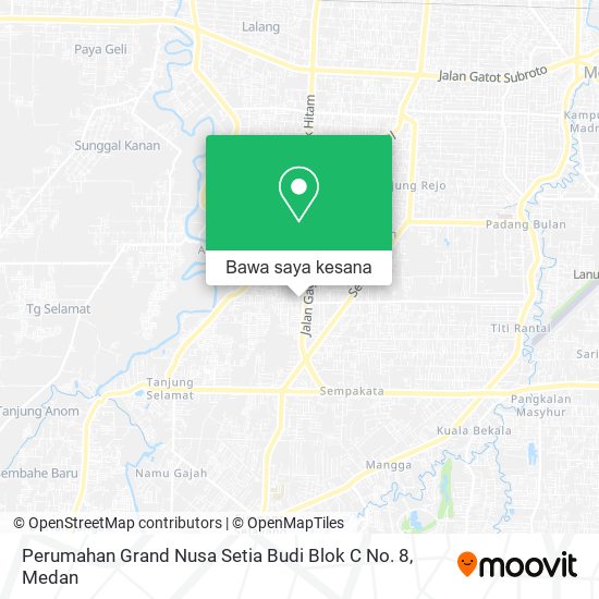 Peta Perumahan Grand Nusa Setia Budi Blok C No. 8