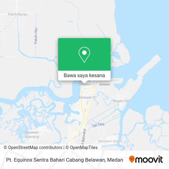 Peta Pt. Equinox Sentra Bahari Cabang Belawan