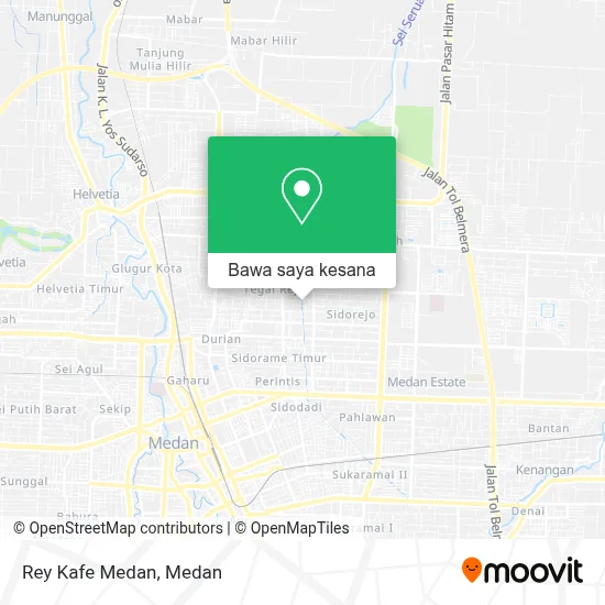Peta Rey Kafe Medan