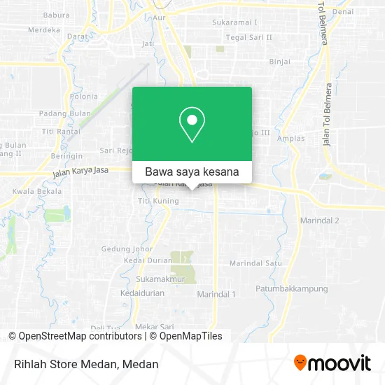 Peta Rihlah Store Medan