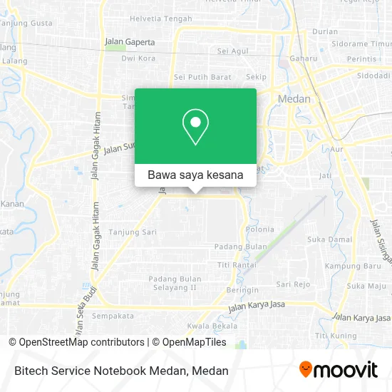 Peta Bitech Service Notebook Medan