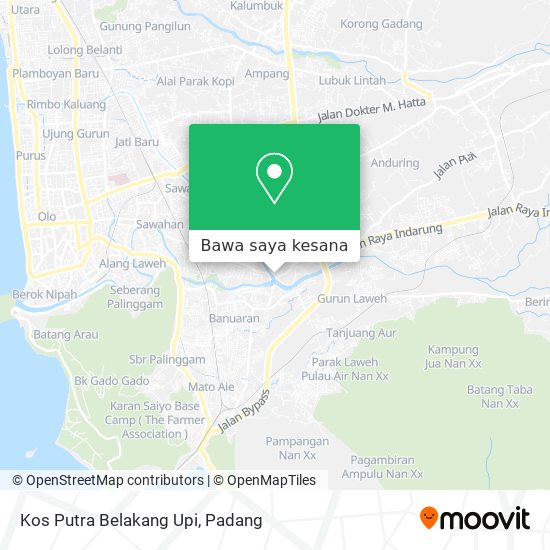 Peta Kos Putra Belakang  Upi