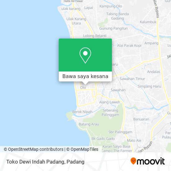 Peta Toko Dewi Indah Padang