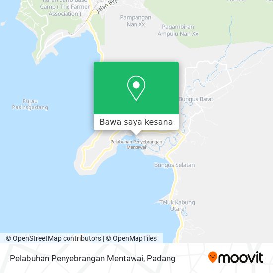 Peta Pelabuhan Penyebrangan Mentawai