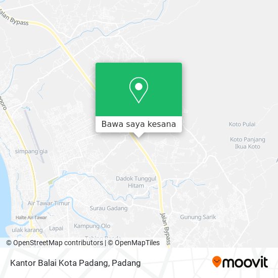 Peta Kantor Balai Kota Padang