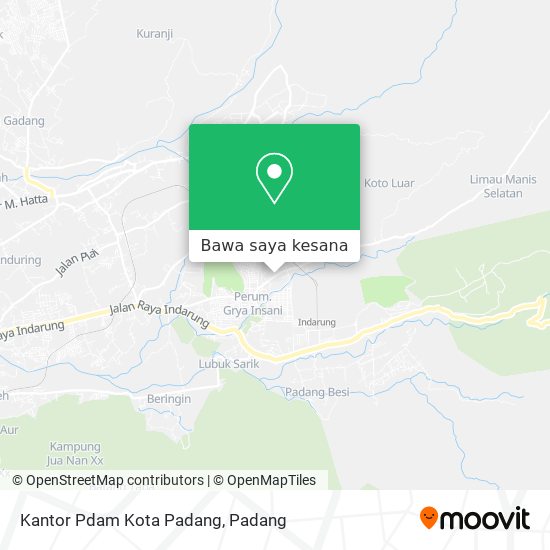 Peta Kantor Pdam Kota Padang