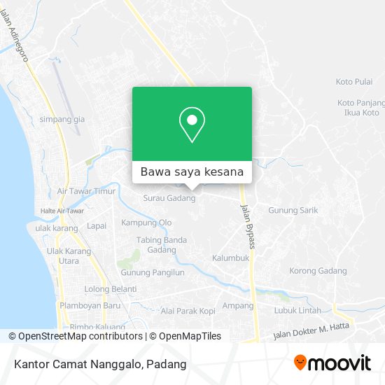 Peta Kantor Camat Nanggalo