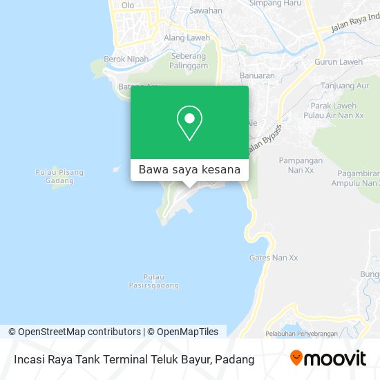 Peta Incasi Raya Tank Terminal Teluk Bayur