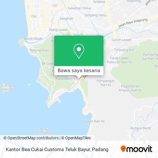 Peta Kantor Bea Cukai Customs Teluk Bayur