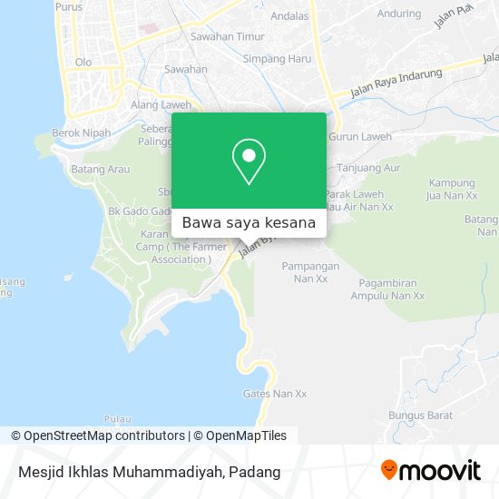 Peta Mesjid Ikhlas Muhammadiyah