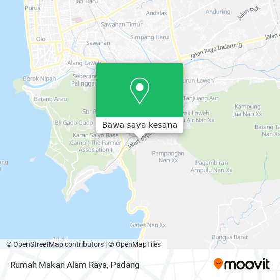 Peta Rumah Makan Alam Raya