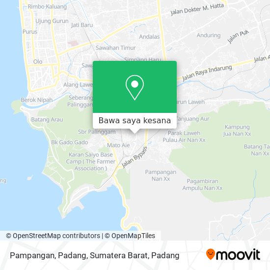 Peta Pampangan, Padang, Sumatera Barat
