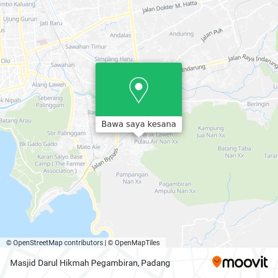 Peta Masjid Darul Hikmah Pegambiran