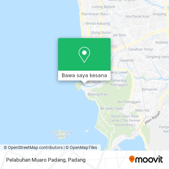 Peta Pelabuhan Muaro Padang