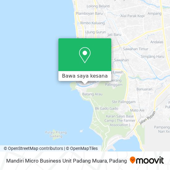 Peta Mandiri Micro Business Unit Padang Muara