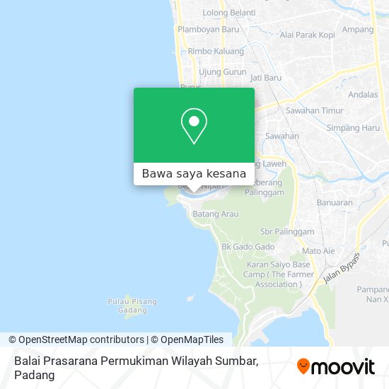 Peta Balai Prasarana Permukiman Wilayah Sumbar