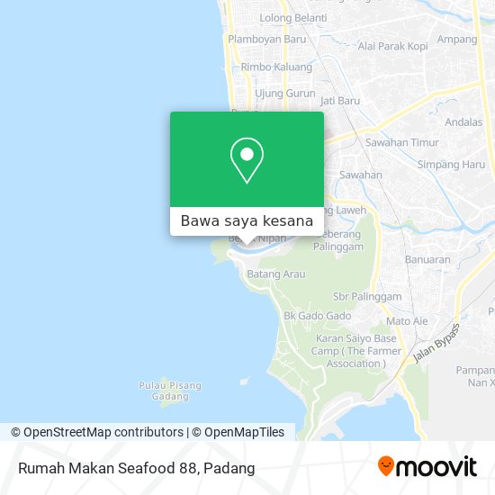 Peta Rumah Makan Seafood 88