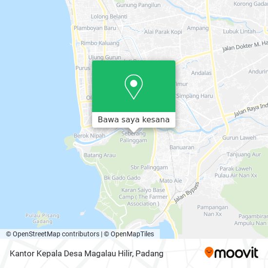 Peta Kantor Kepala Desa Magalau Hilir