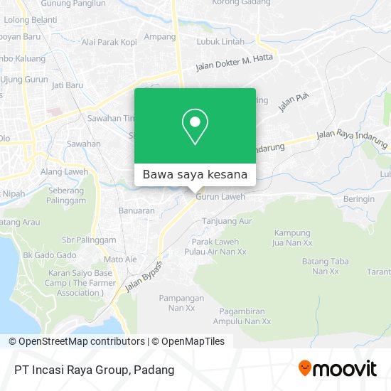 Peta PT Incasi Raya Group