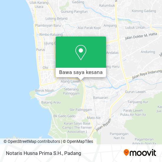 Peta Notaris Husna Prima S.H.