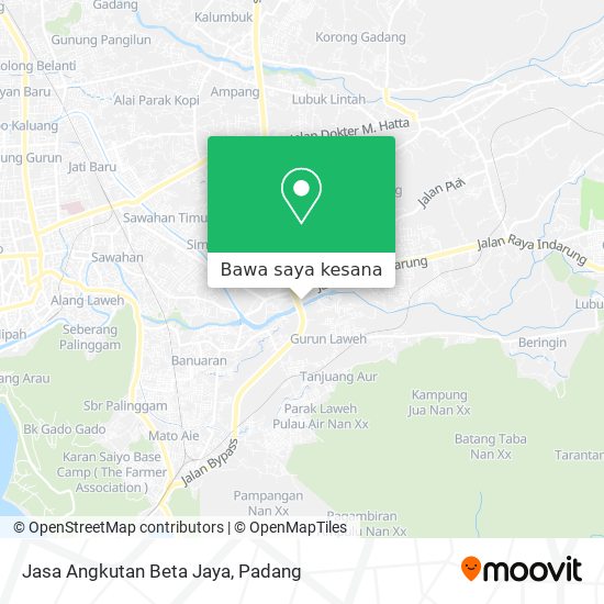 Peta Jasa Angkutan Beta Jaya