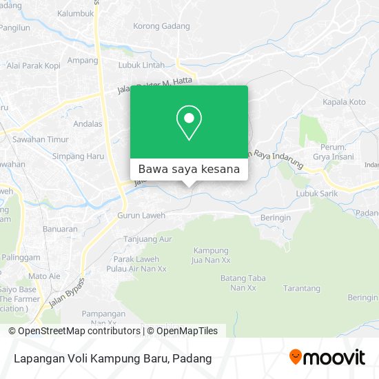 Peta Lapangan Voli Kampung Baru