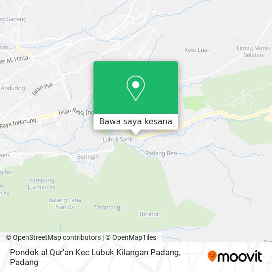 Peta Pondok al Qur'an Kec Lubuk Kilangan Padang