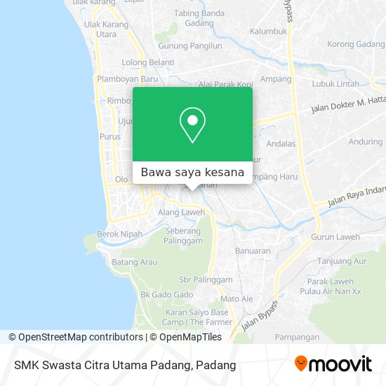Peta SMK Swasta Citra Utama Padang