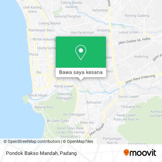 Peta Pondok Bakso Mandah