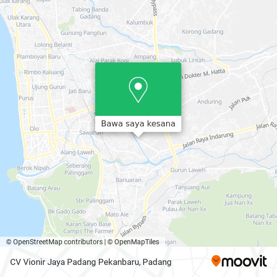 Peta CV Vionir Jaya Padang Pekanbaru