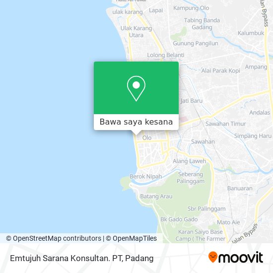 Peta Emtujuh Sarana Konsultan. PT