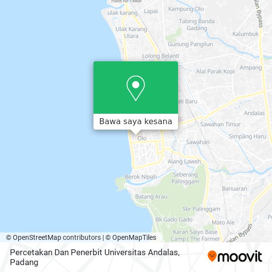 Peta Percetakan Dan Penerbit Universitas Andalas